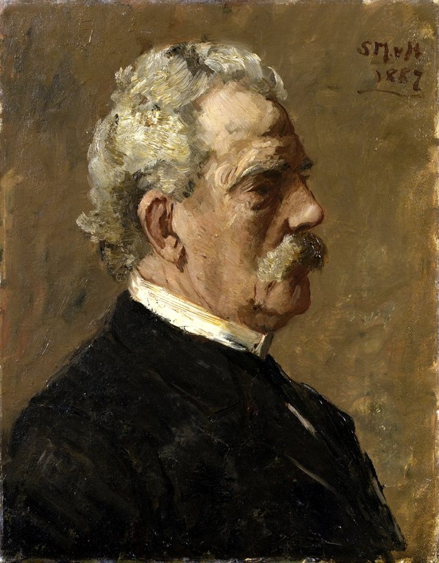 Portrait of Colonel del Campo, called Camp by Sina Mesdag-van Houten