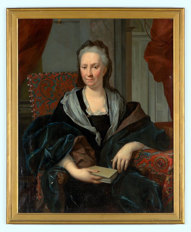 Portret van Catharina de Hochepied by Nicolaas Verkolje