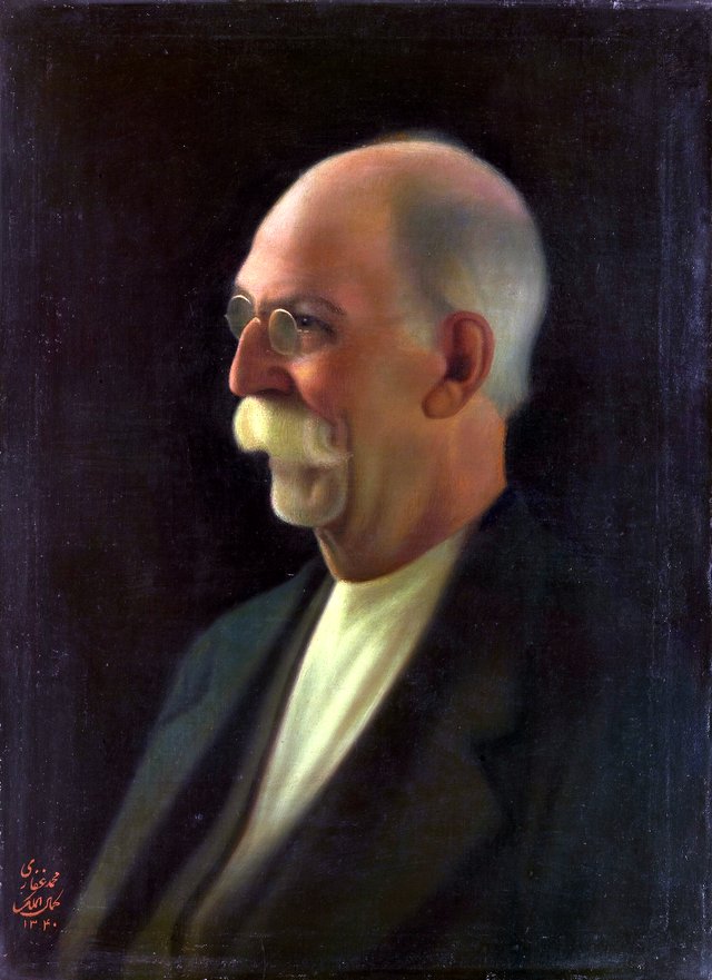 Portrait of the painter in his old age by Kamal-ol-molk