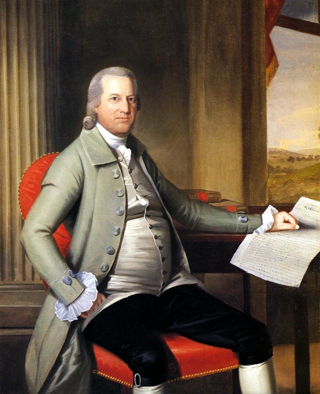 Portrait of Connecticut Founding Father Oliver Wolcott by Ralph Earl