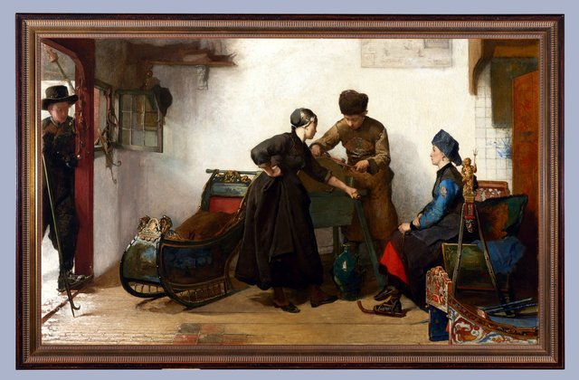 Schaatsenslijper, 1828–1904 by Christoffel Bisschop
