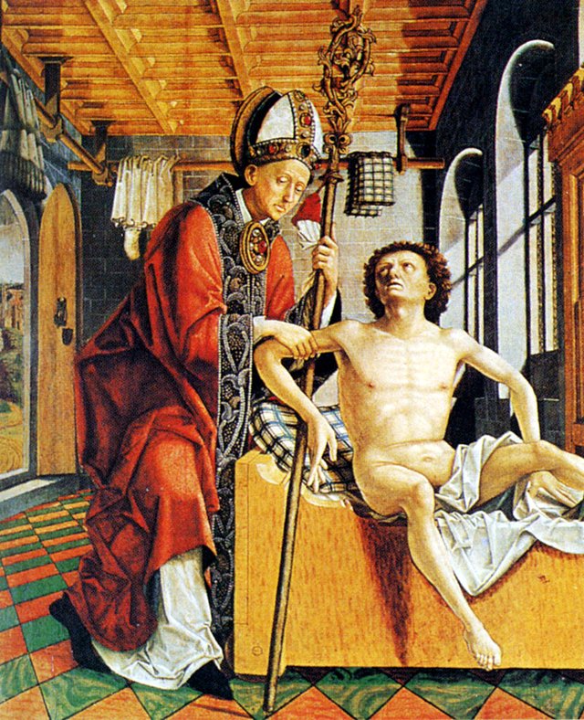 St. Augustine Freeing A Prisoner by Michael Pacher