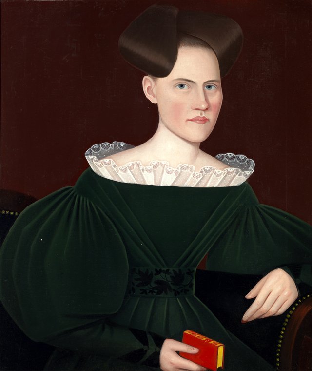 Portrait of Helen (Lena) Ten Broeck by Ammi Phillips