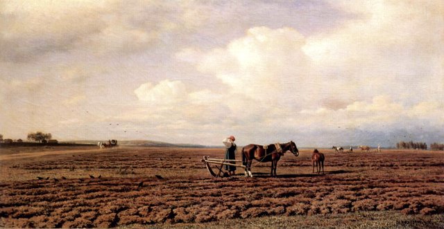 Auf dem Acker by Mikhail Clodt von Jürgensburg