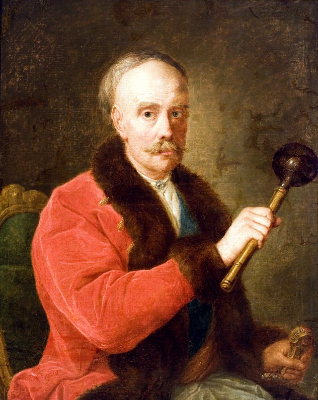 Portrait of Michał Józef Massalski. by Szymon Czechowicz