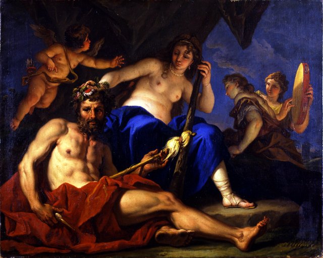 Hercules at the feet of Omphale by Sebastiano Ricci