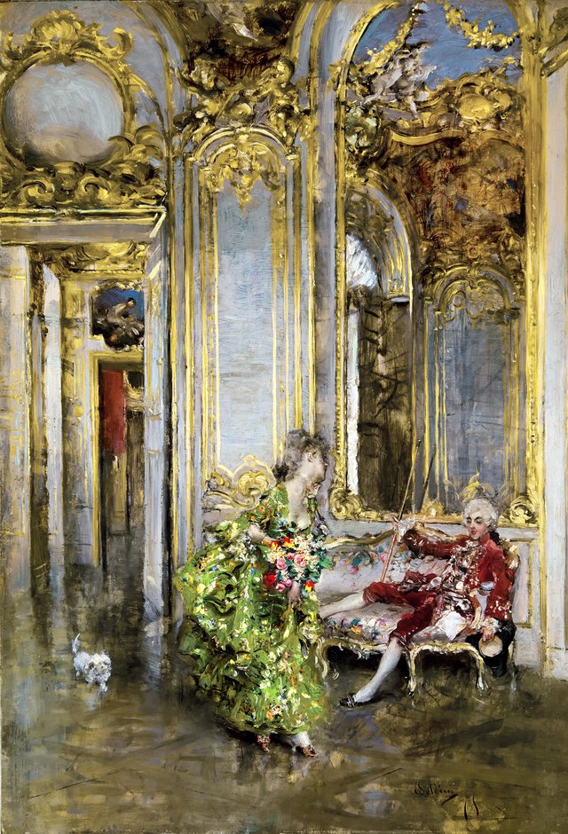 A friend of the marquis by Giovanni Boldini