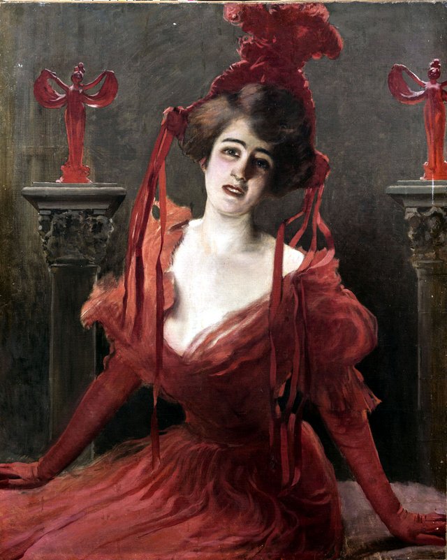 Portrait of the dancer Isadora Duncan by Vittorio Matteo Corcos
