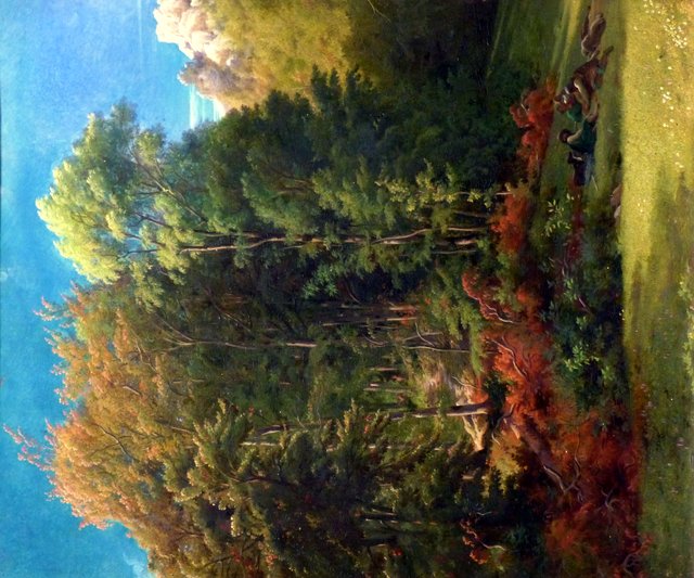 Intérieur de forêt by Paul Flandrin
