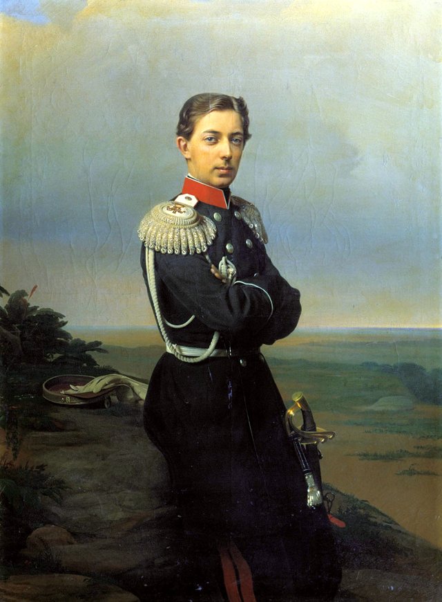 Portrait of Grand Duke Nicholas Alexandrovich by Sergey Zaryanko