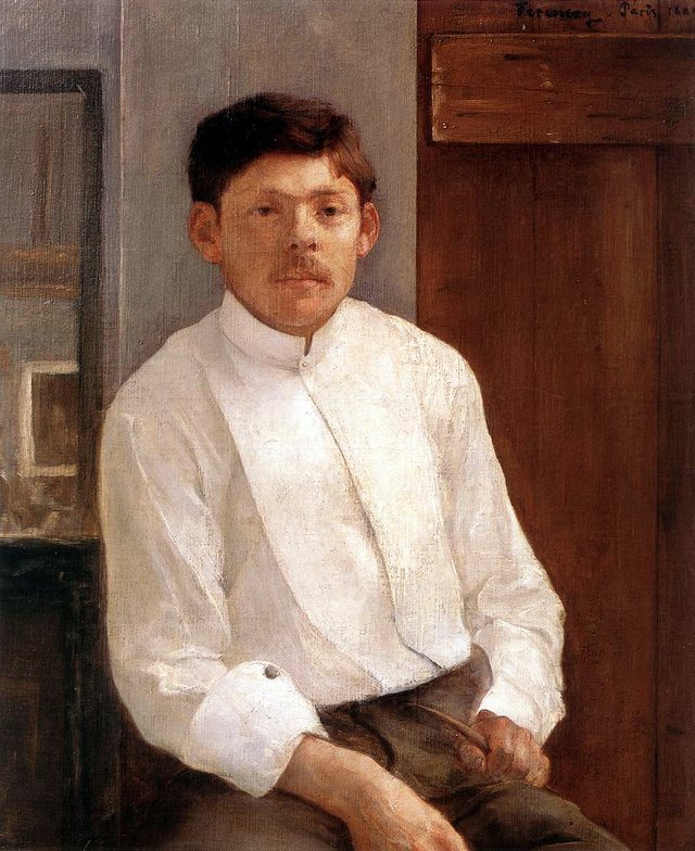 Portrait of Ede Kallós by Károly Ferenczy
