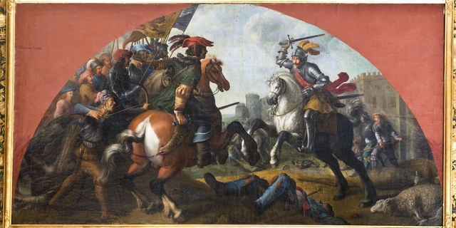 Schlacht bei Roskilde by Adriaen van Nieulandt the younger