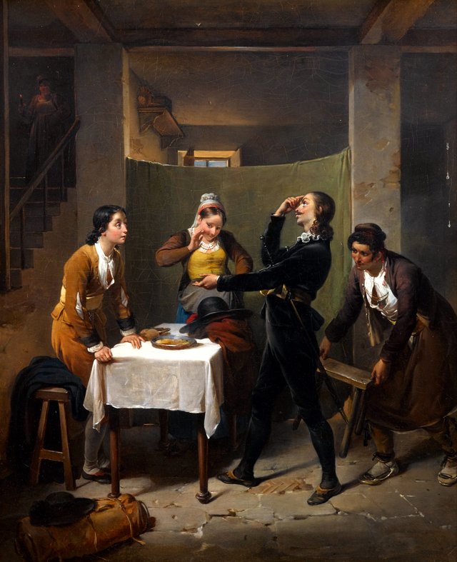 Gil Blas at Corcuello's by Hortense Haudebourt-Lescot