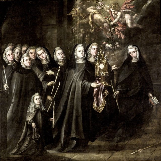 La procesión de Santa Clara de Asís by Juan de Valdés Leal
