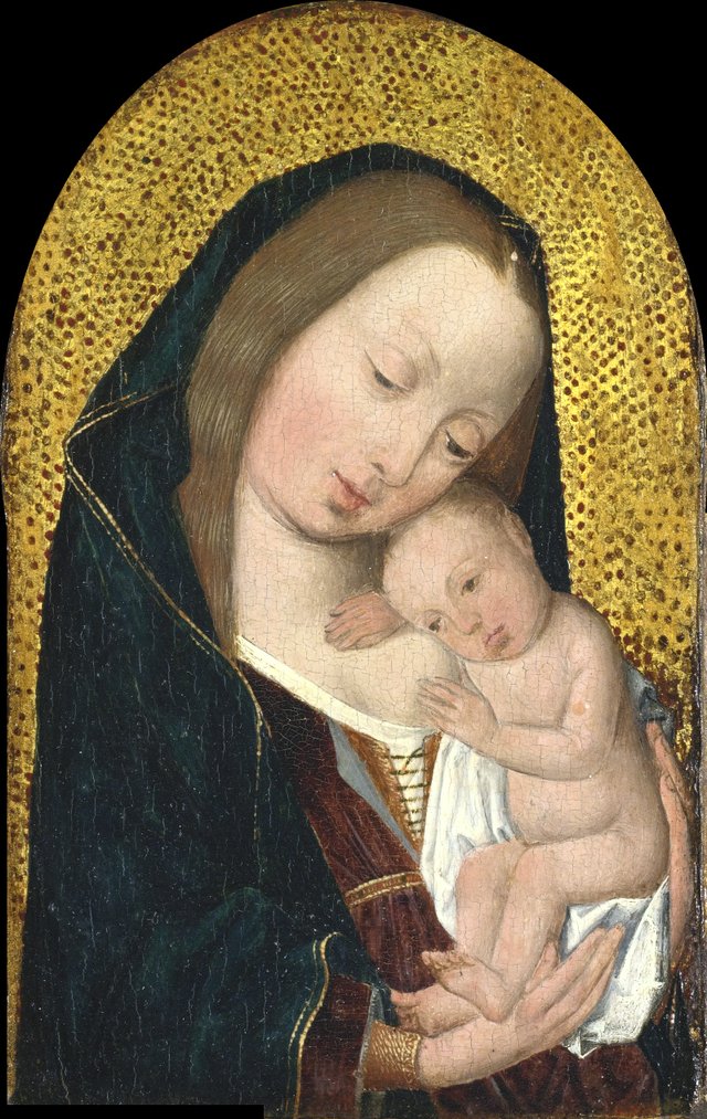 Virgin and Child (rounded at the top) by Master of the Legend of the Magdalene