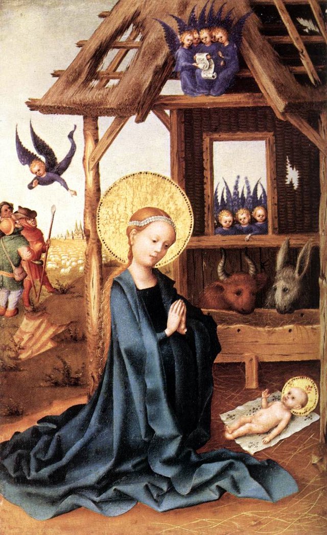 Adoration of the Child Jesus by Stefan Lochner