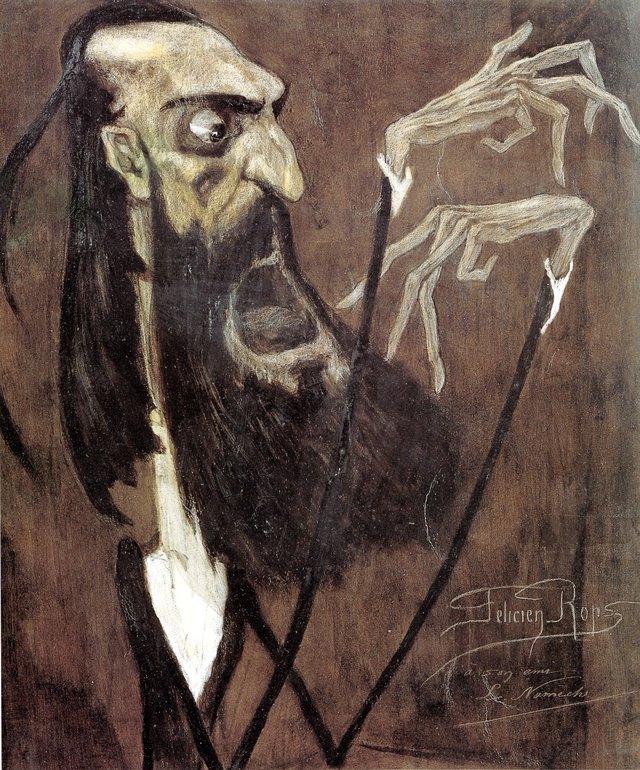 Louis Namêche by Félicien Rops