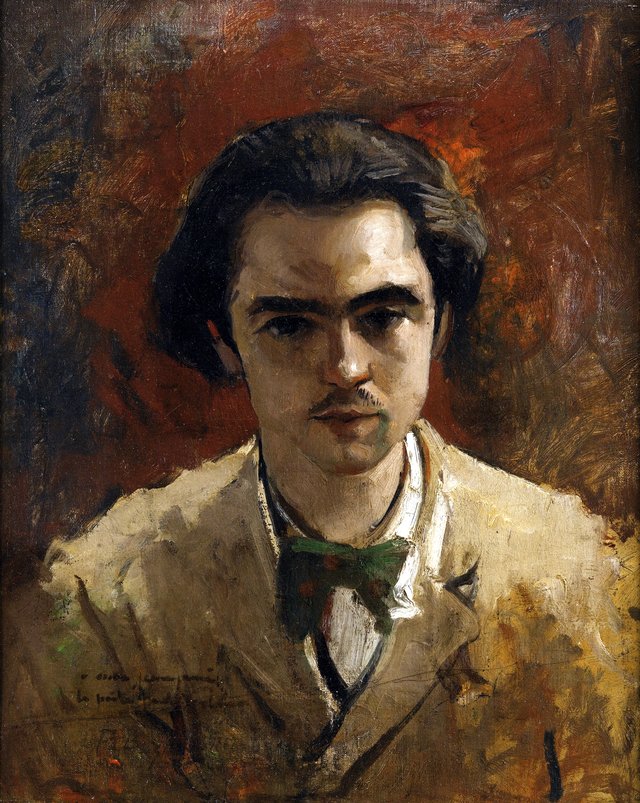 Bildnis des Paul Verlaine by Frédéric Bazille