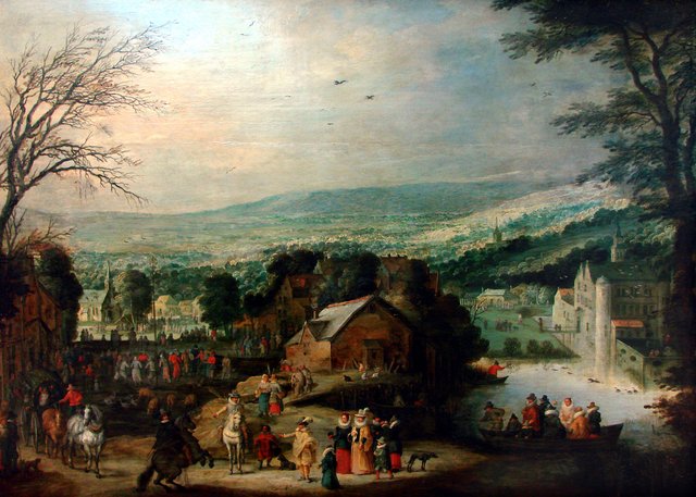 Flämisches Dorffest by Joos de Momper the Younger