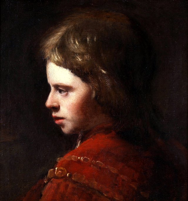 Portrait of an unknown boy by Abraham van Dijck