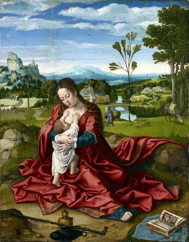 Rest on the Flight into Egypt by Bernard van Orley