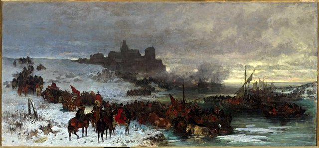 Czarniecki at Kolding by Józef Brandt