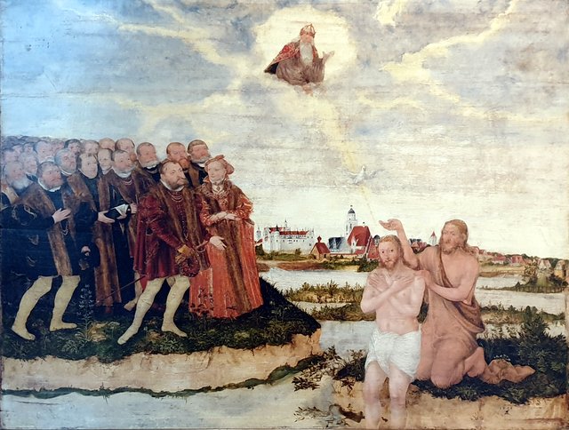 The Baptism of Christ by Lucas Cranach the Younger