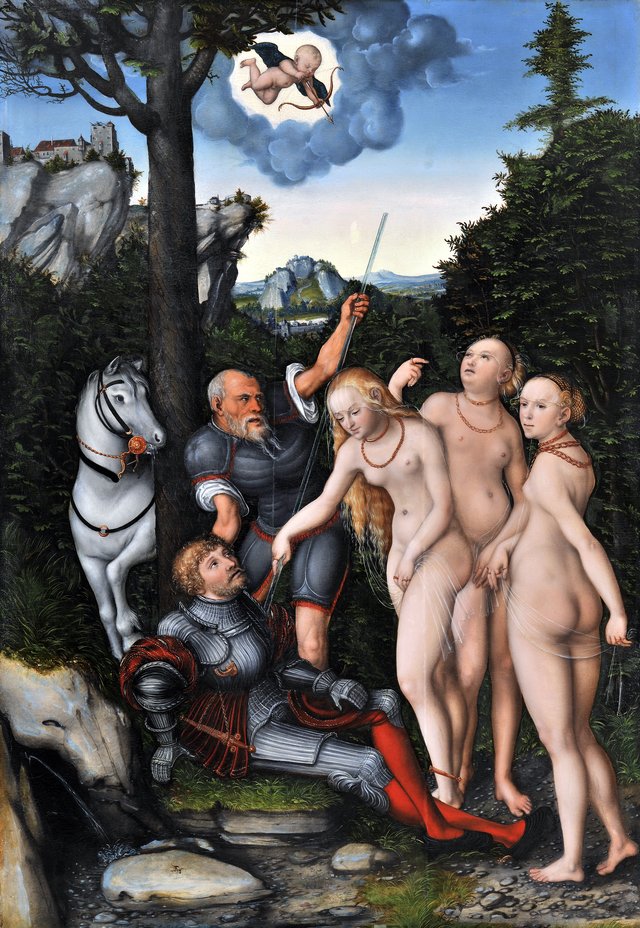 The Judgement of Paris by Lucas Cranach the Younger