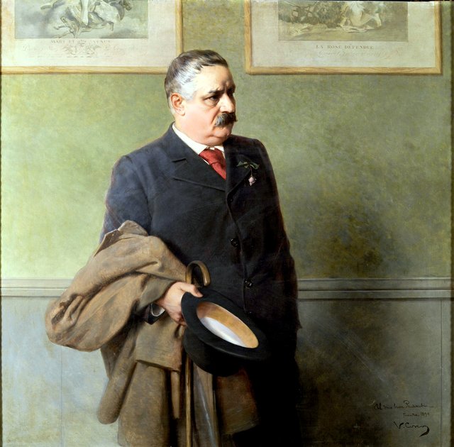 Portrait of Enrico Panzacchi by Vittorio Matteo Corcos