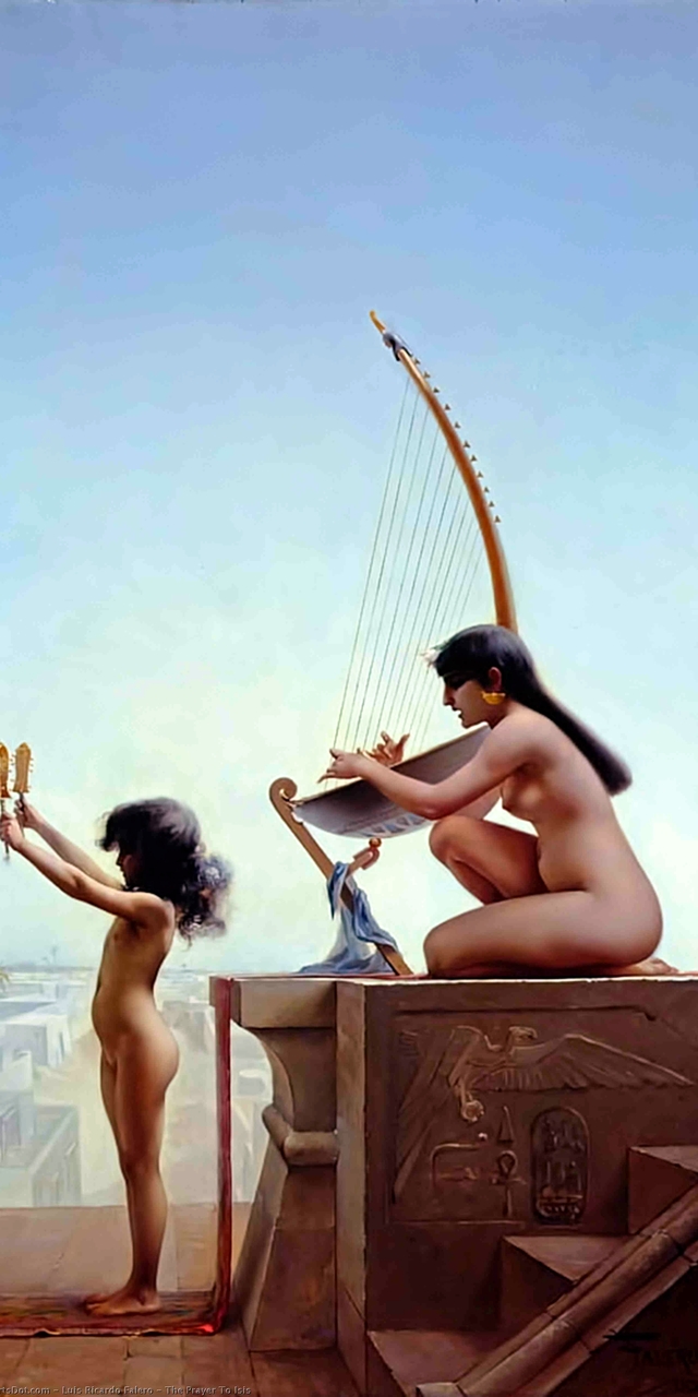 The Prayer to Isis by Luis Ricardo Falero