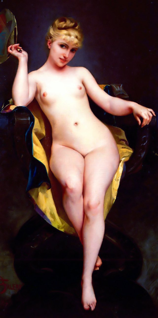 Posing by Luis Ricardo Falero