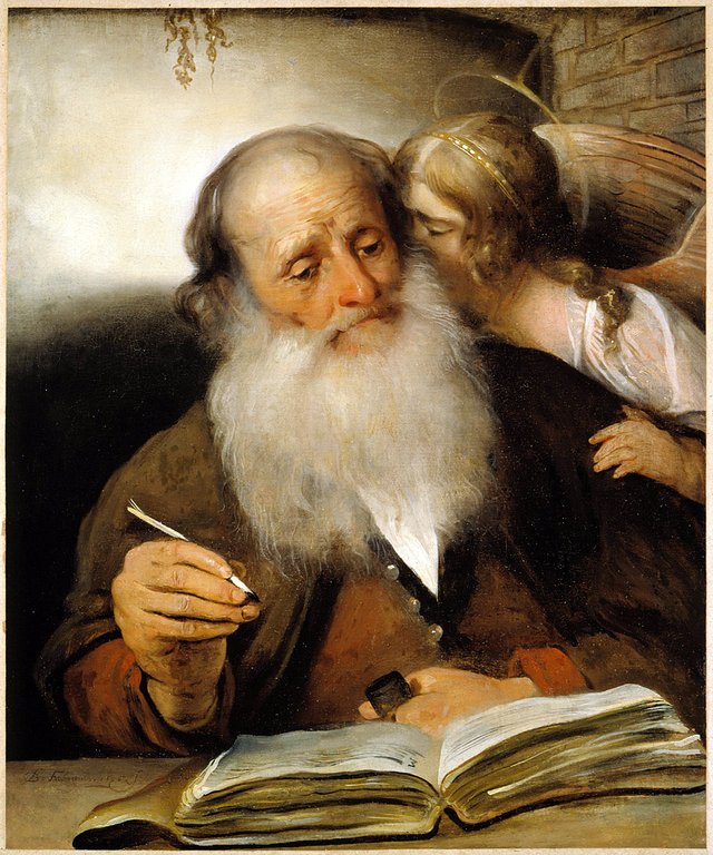 Saint Matthew and the Angel / The apostle Matthew with the Angel by Barent Fabritius