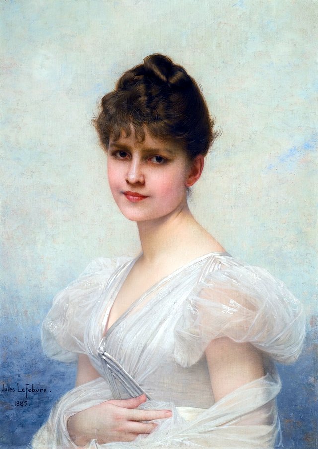 Edith Caroline Warren Miller (1866-1944) by Jules Lefebvre