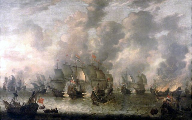 The Battle of Scheveningen, 31 July 1653. by Jan Abrahamsz Beerstraaten