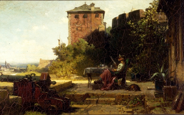 The old Fortress Commandant by Carl Spitzweg