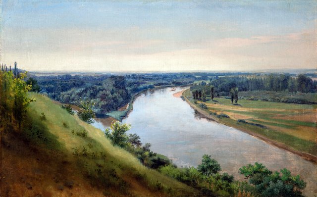 The Elbe River Landscape by Josef Mánes