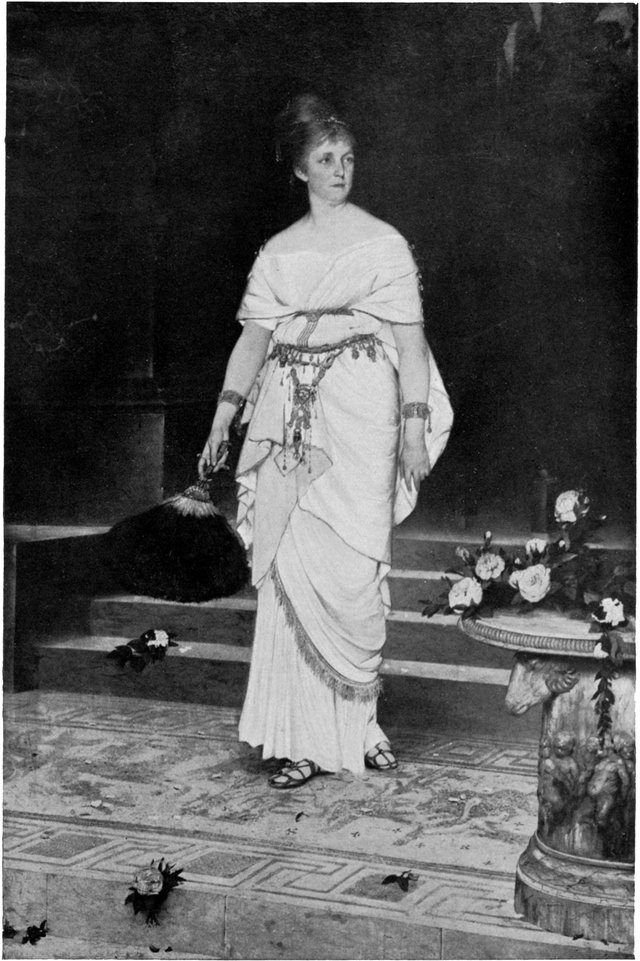 Julie Šamberková as Messalina by Václav Brožík