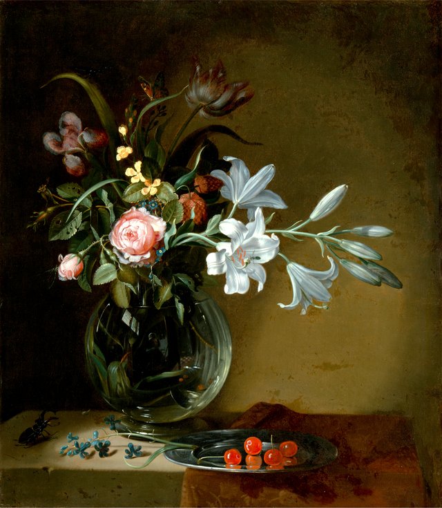 Vase of Flowers by Jacob Marrel