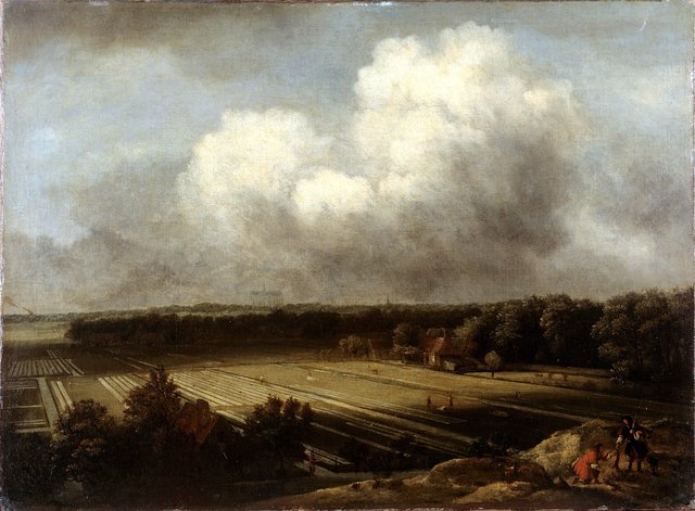 Bleaching of canvas near Haarlem. by Jan van Kessel