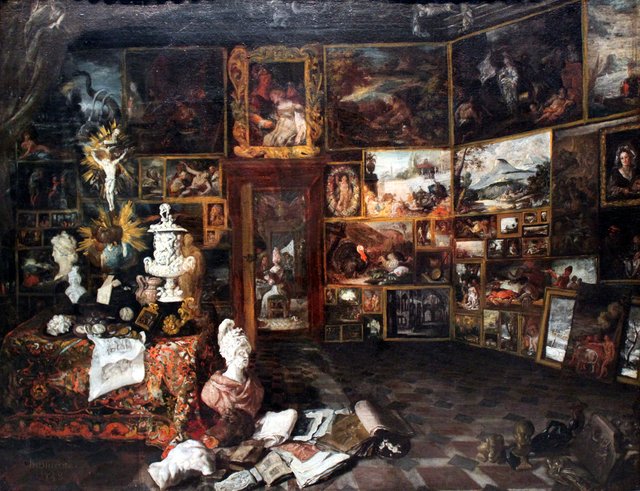 Depiction of a picture cabinet by Christian Wilhelm Ernst Dietrich