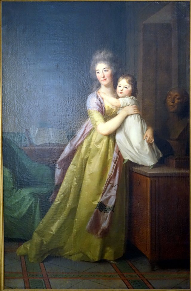 Double portrait of Cornelia Adriana Munter (1770-1828) and her daughter Eleonore Louise Hedwig von Bose (1797-1831) by Johann Friedrich August Tischbein
