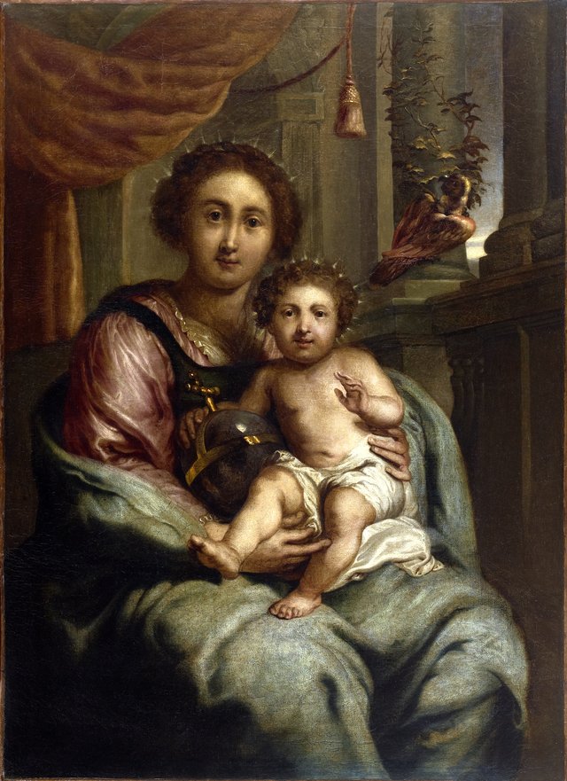 Virgin and child by Erasmus Quellinus II