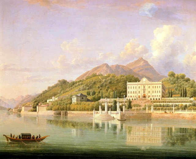 View of Villa Sommariva by Jean-Joseph-Xavier Bidauld