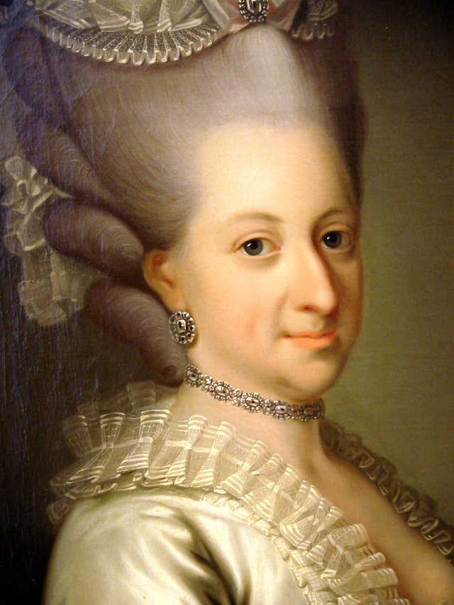 Dowager queen Juliane Marie. by Peder Als