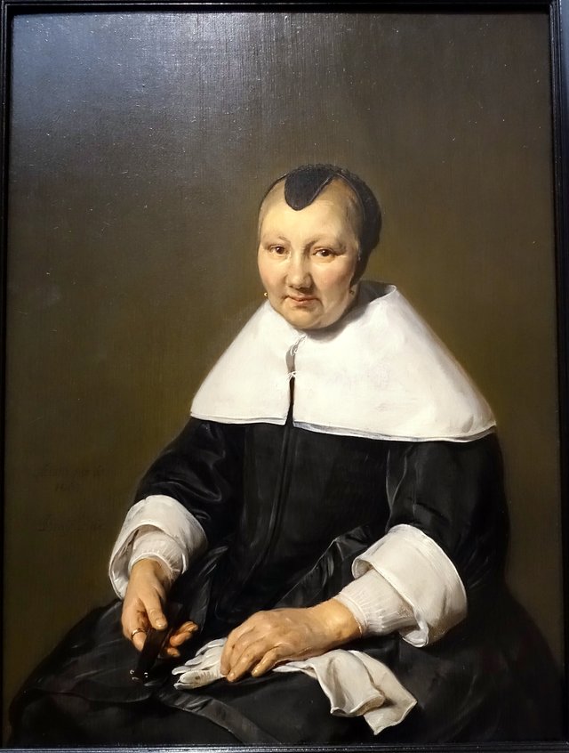 Portrait of Agatha van der Horn (1603-1680) by Jan de Bray