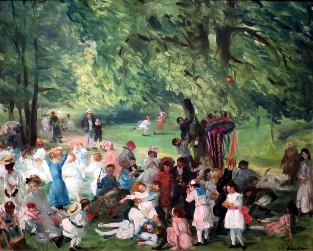 May Day, Central Park by William James Glackens
