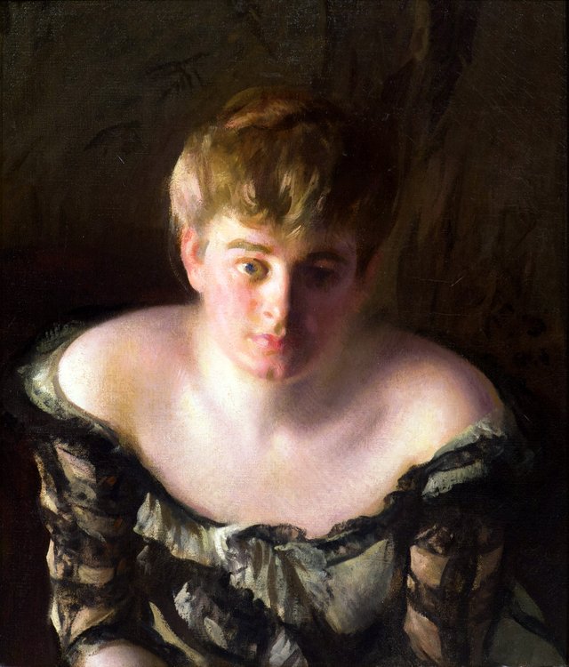 The Listener (Woman at the Theatre) by Joseph DeCamp