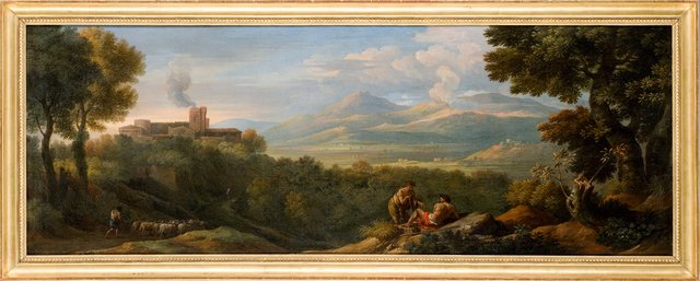 Paysage: Plaine de Rome by Jan Frans van Bloemen