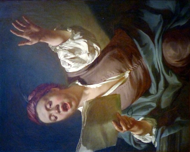 The Singer by Giovanni Battista Piazzetta
