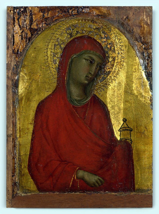 Portret "H. Maria Magdalena" tempera op hout door Niccolo di Segna, circa 1335-1340, Siena by Niccolò di Segna